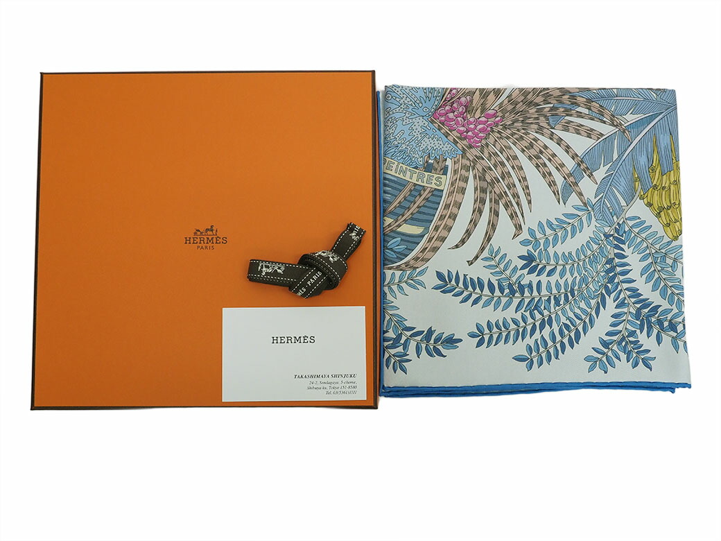 Hermès 画家たちの庭カレスカーフダブルフェイスアラン新品