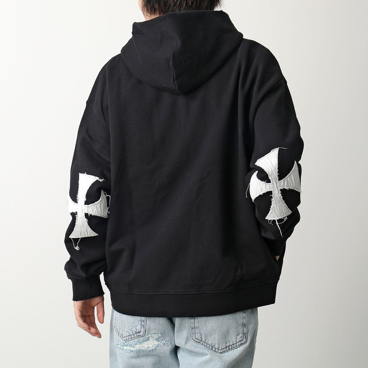 楽天市場】ASKYURSELF アスクユアセルフ パーカー CROSS PATCH ZIP