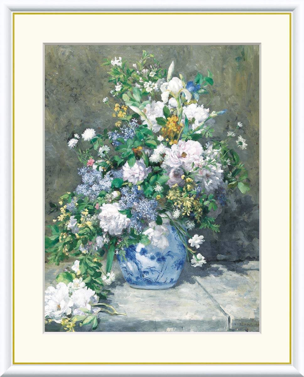 楽天市場】名画 油絵 春のブーケ ルノワール 手彩仕上 高精細巧芸画