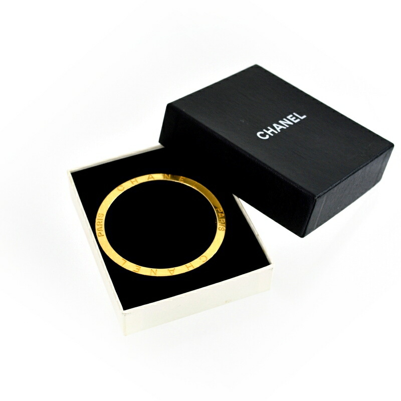 楽天市場】シャネル バングル アクセサリー ゴールド×ブラック