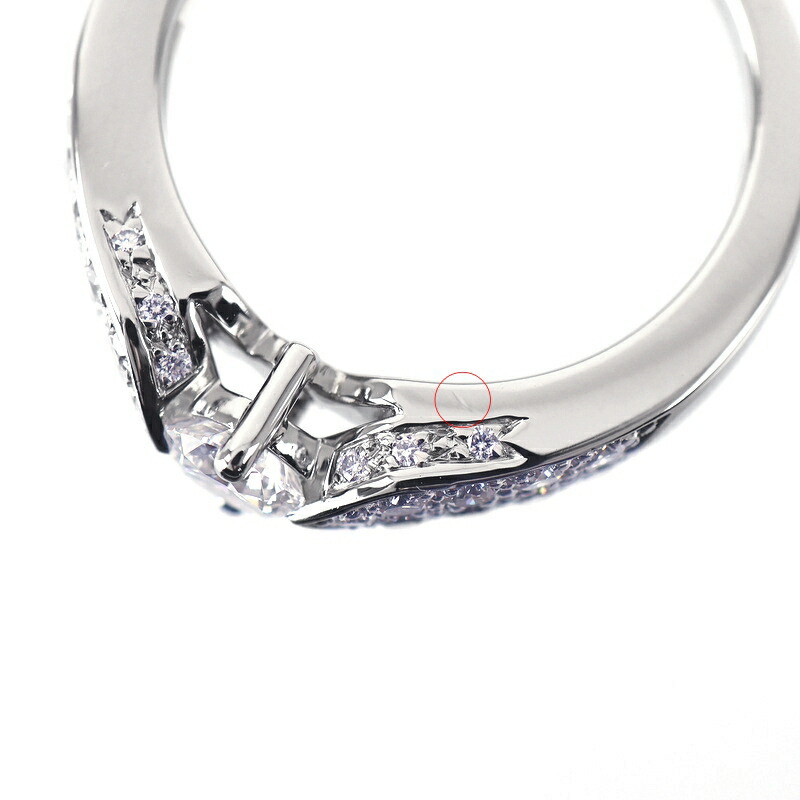 楽天市場】ショーメ リング プリュム ダイヤ 0.36ct Pt950 11.5号