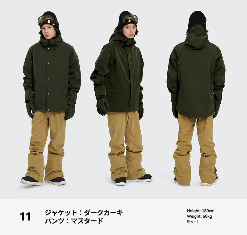 THE SOCIETYスノーボードウェア セットアップ ザソサエティ THE