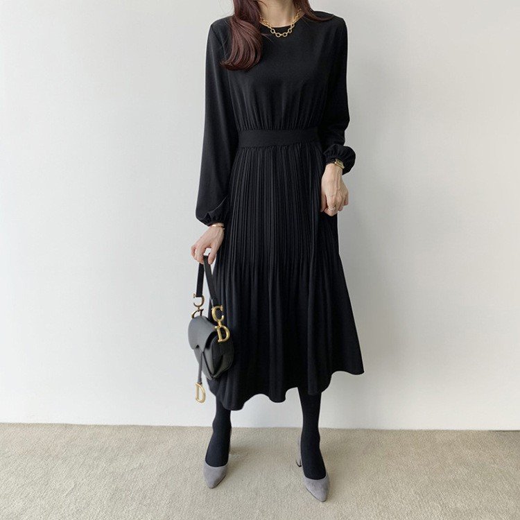 楽天市場】期間限定セール3380円→2980円 きれいめ ワンピース 黒 長袖