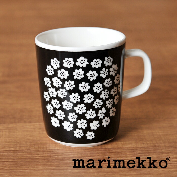楽天市場】マリメッコ marimekko プケッティ 限定マグ 【 ブラック