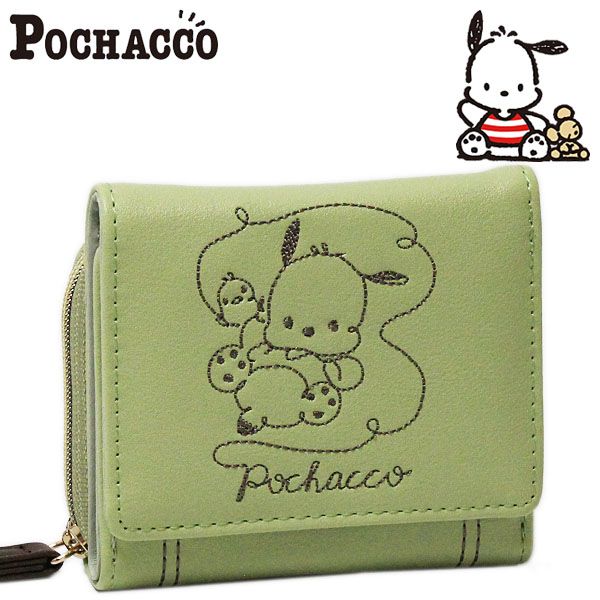 楽天市場】ポチャッコ 三つ折りミニ財布 刺繍 レディース キッズ