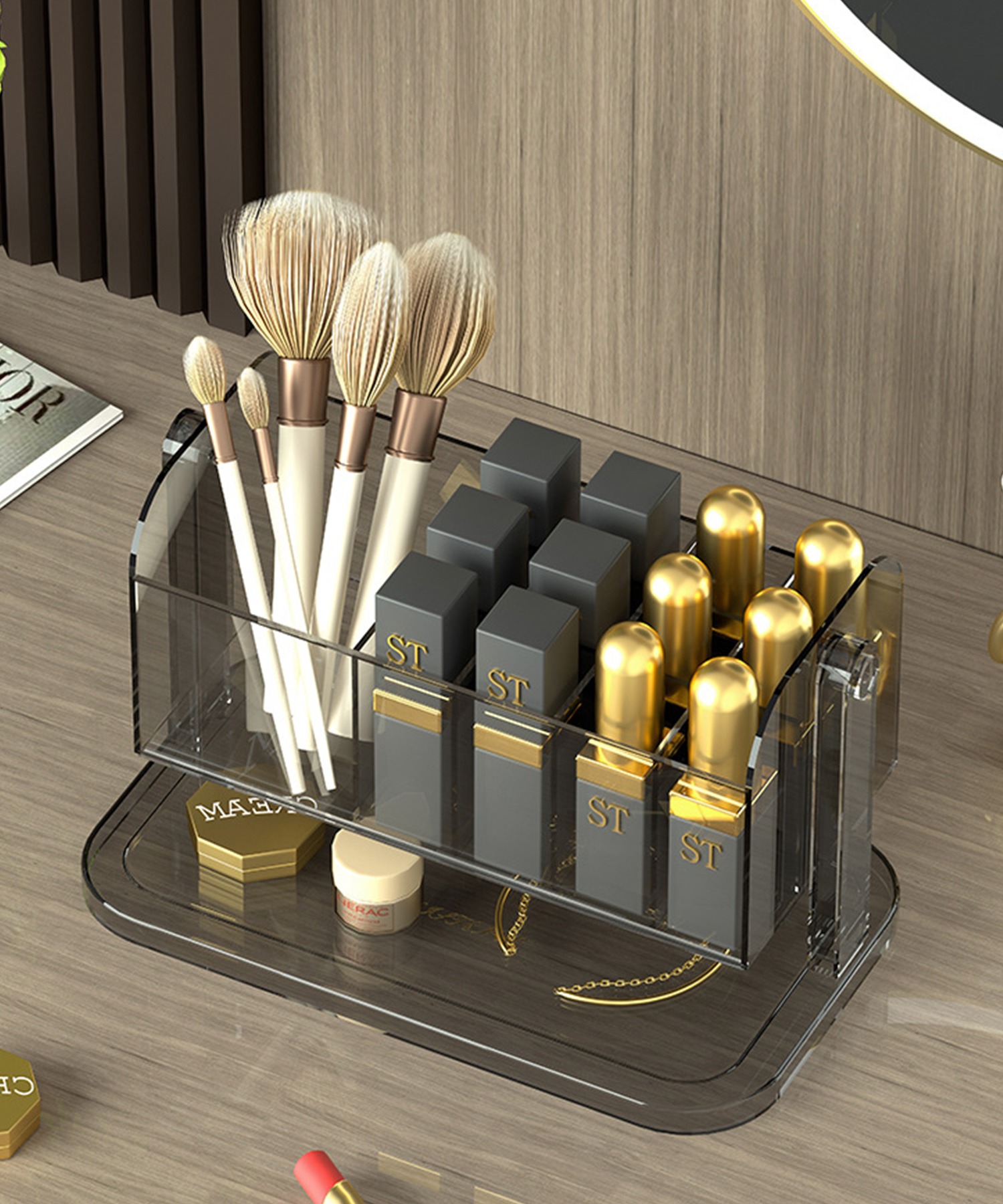 楽天市場】コスメ収納 化粧品収納スタンド コスメ 道具 コスメスタンド