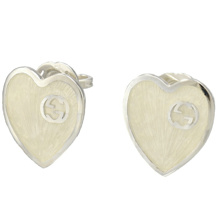 楽天市場】グッチ GUCCI スタッドピアス インターロッキングG ハート