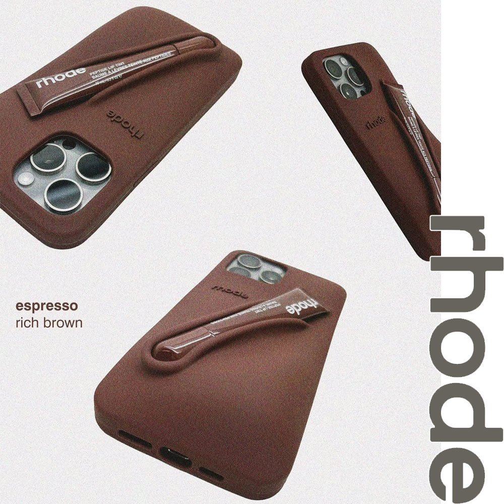 全機種対応】rhode iPhoneケース espresso リップ付き 【公式通販】