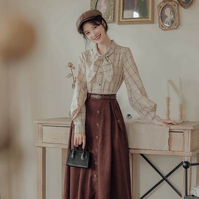 楽天市場】セットアップ レディース ブラウス スカート ベルト 3点