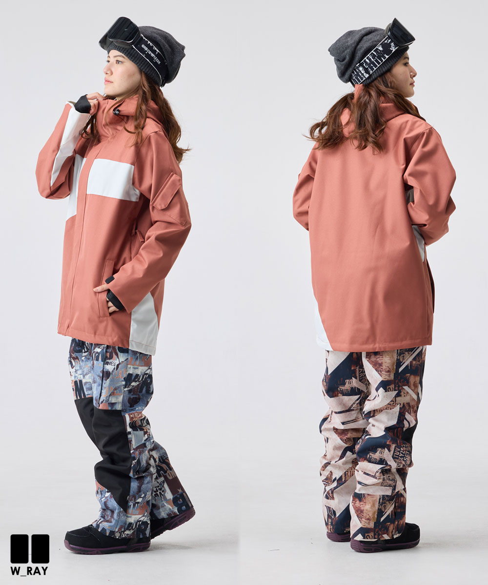 楽天市場】スノーボード ウェア レディース スノボウェア 上下セット