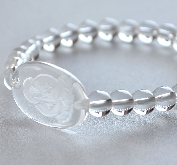 楽天市場】【ネコポス便OK】【腕輪念珠】水晶十二支八体仏プレート付き