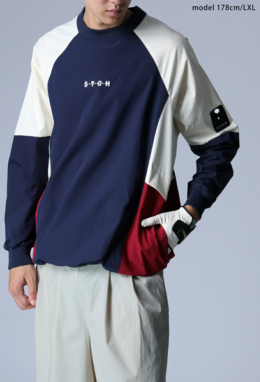 楽天市場】ANTIQUA GOLF×STCH 配色プルオーバー 送料無料・再入荷 (100