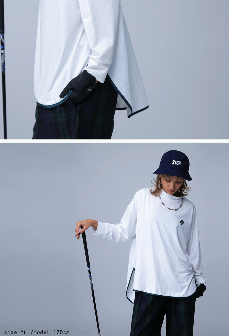 楽天市場】ANTIQUA GOLF×STCH 異素材トップス メンズ 送料無料・再入荷