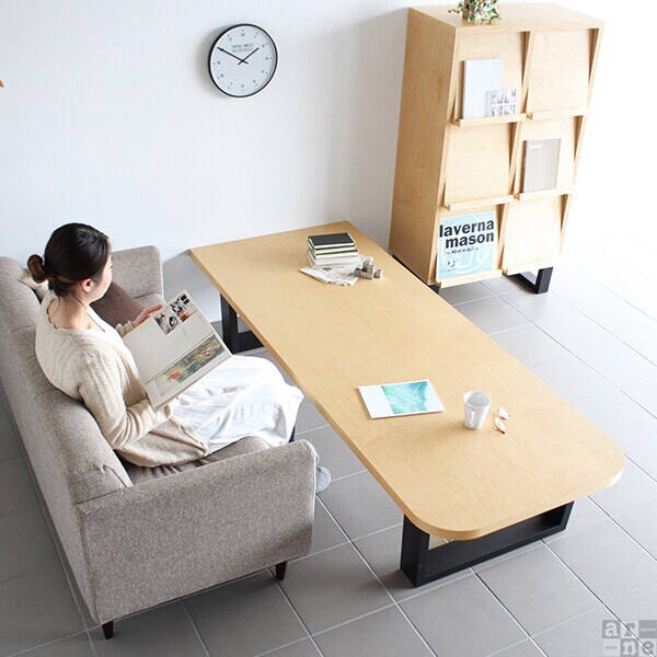 楽天市場】ローテーブル 大きめ 無垢 天然木 センターテーブル 高級感