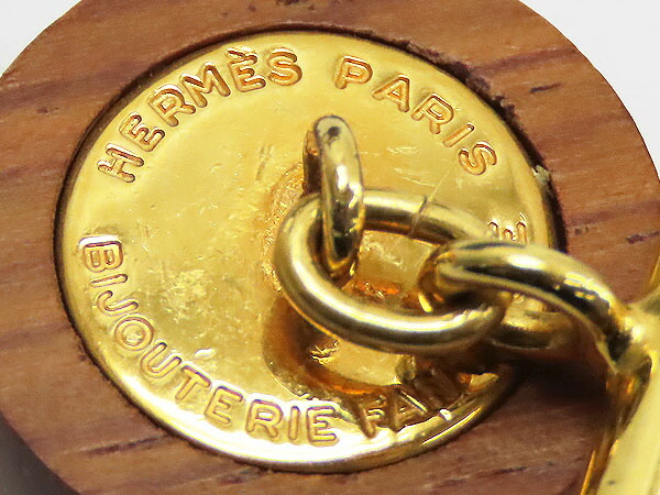 楽天市場】【美品】エルメス HERMES セリエ ウッド 木製 カフス カフス