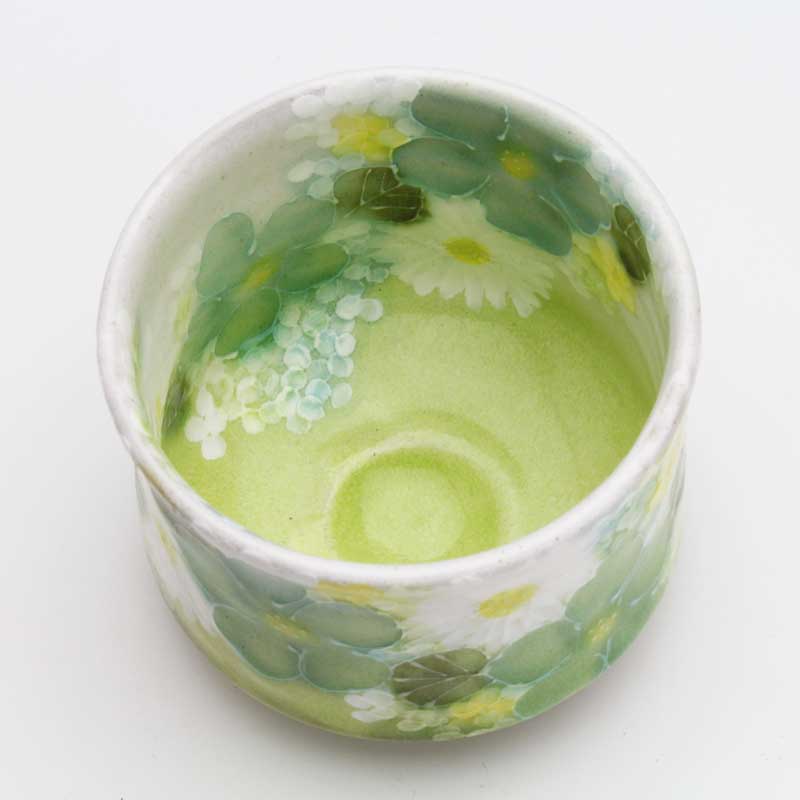 楽天市場】【青彩花 抹茶碗（立型)】 抹茶茶碗 お抹茶 茶道具 茶器