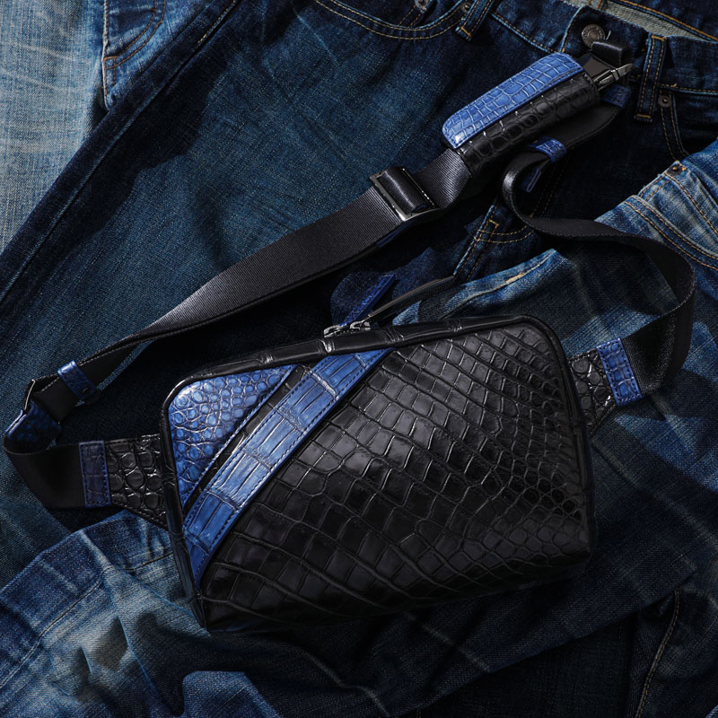 楽天市場】【池田工芸】《本数限定》「藍染めクロコ」×「シルククロコ