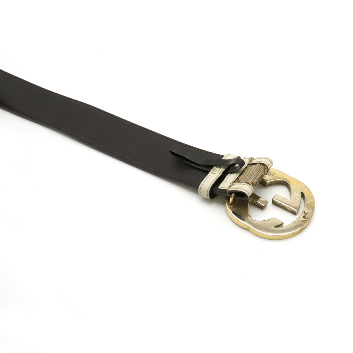 楽天市場】GUCCI グッチ GGキャンバス インターロッキング Gバックル