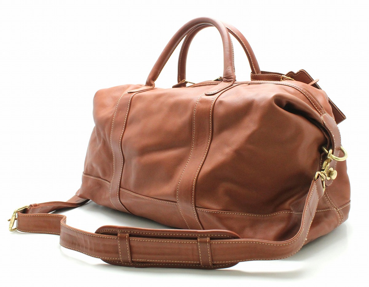 楽天市場】【バッグ】COACH コーチ レザー ボストン ハンドバッグ 2WAY