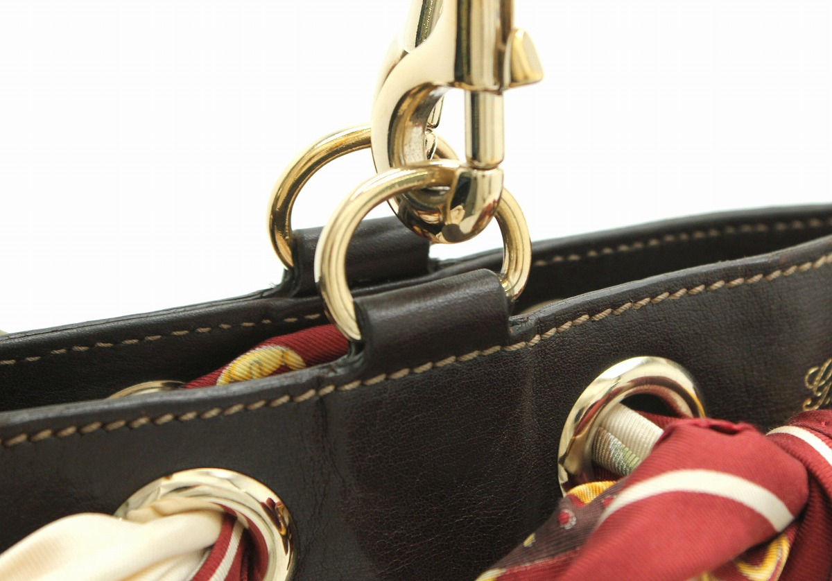 楽天市場】【バッグ】 GUCCI グッチ GGキャンバス レザー スカーフ付