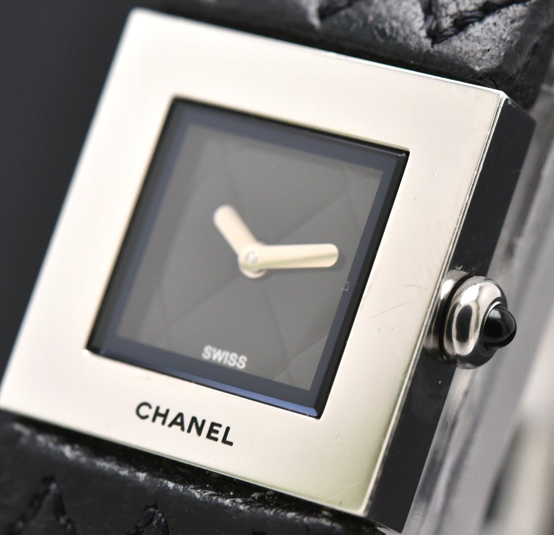 楽天市場】【ウォッチ】CHANEL シャネル マトラッセ SS 革ベルト