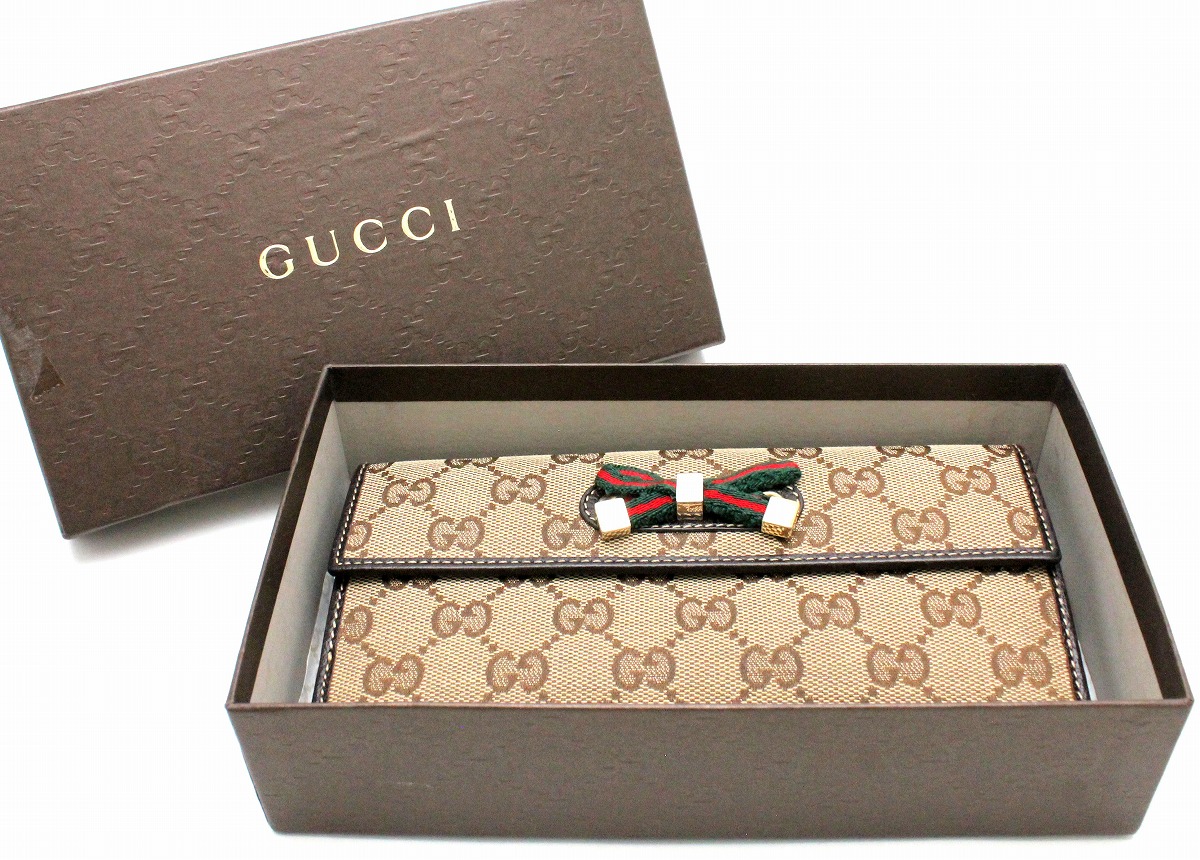 楽天市場】【財布】GUCCI グッチ GGキャンバス 2つ折 Wホック ダブル