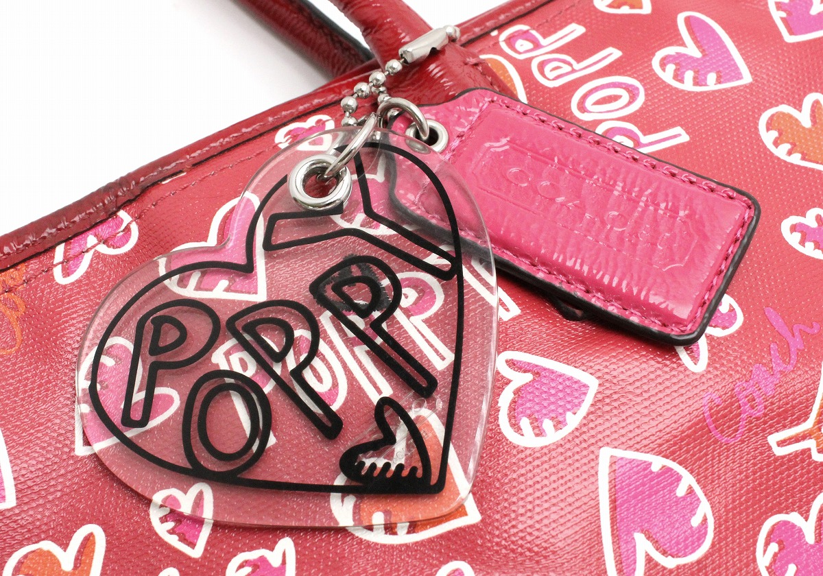 楽天市場】【バッグ】COACH コーチ ポピー グラフィティ トートバッグ