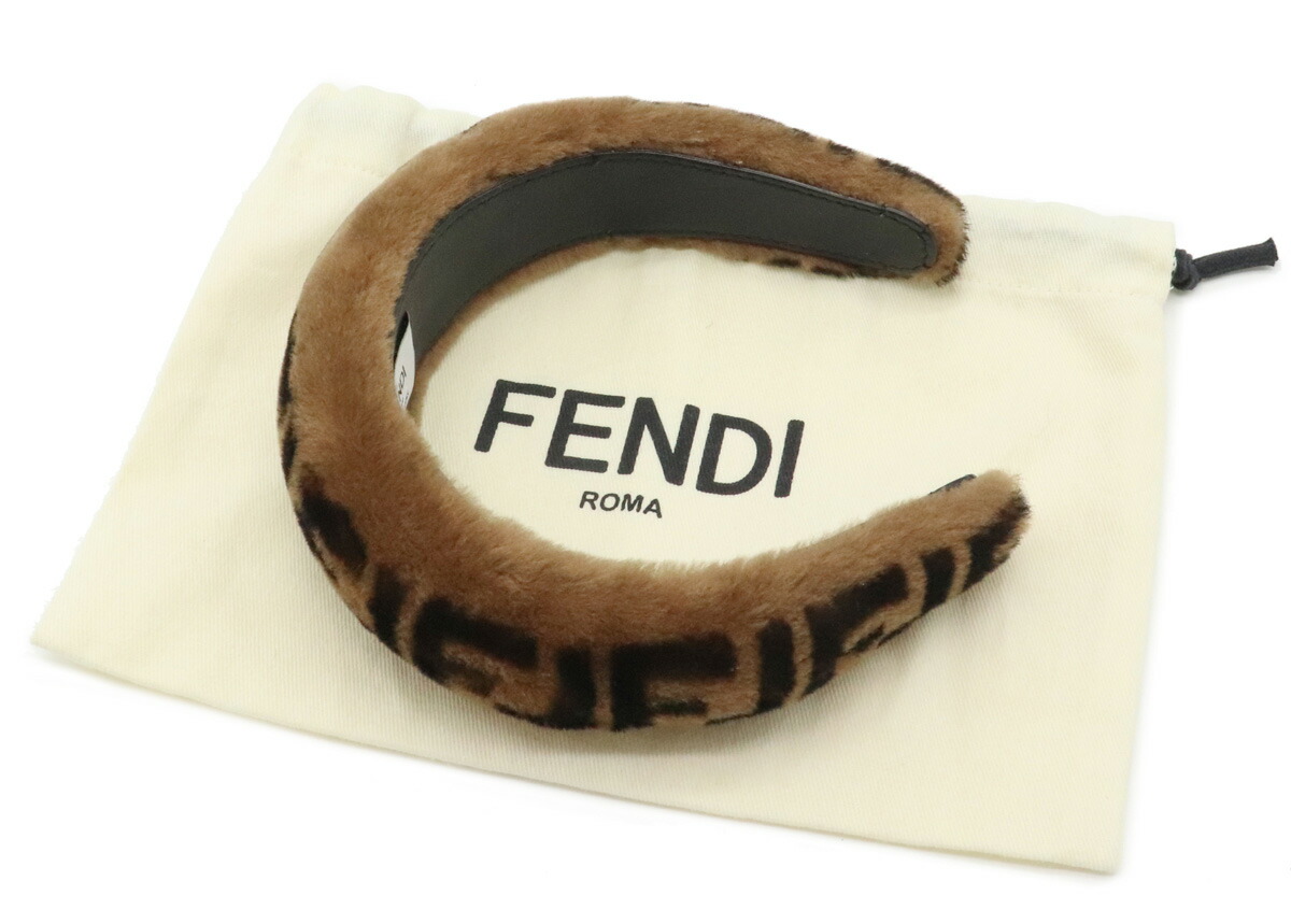 楽天市場】FENDI フェンディ ヘアバンド カチューシャ ズッカ柄