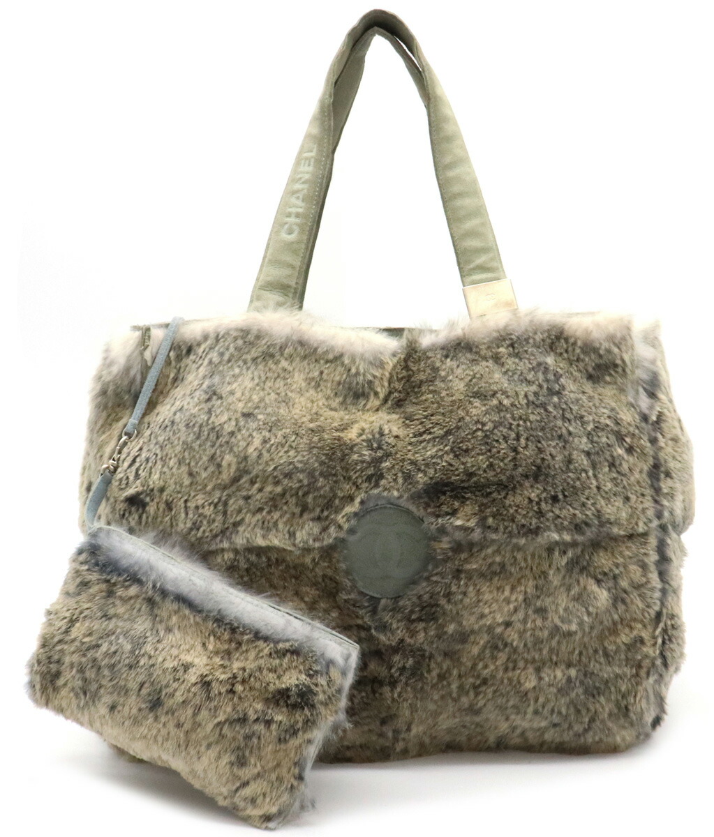 楽天市場】【バッグ】CHANEL シャネル ラパン ラビットファー ココ