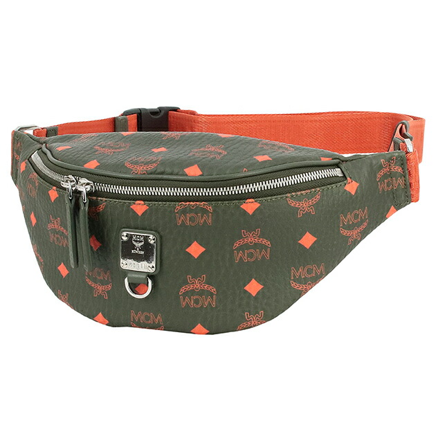 MCM エムシーエム ベルトバッグ ボディバッグ ヴィセトス柄 ホワイト