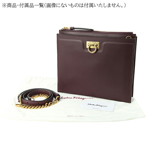 楽天市場】【新品】 フェラガモ ショルダーバッグ ガンチーニ カーフ