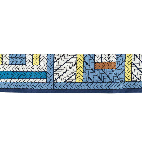 楽天市場】【10%OFF】 エルメス ツイリー トレスH シルク ブルー