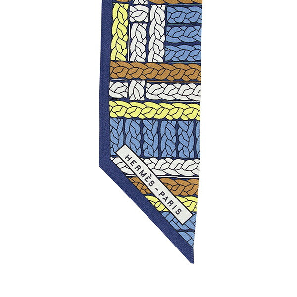楽天市場】【10%OFF】 エルメス ツイリー トレスH シルク ブルー