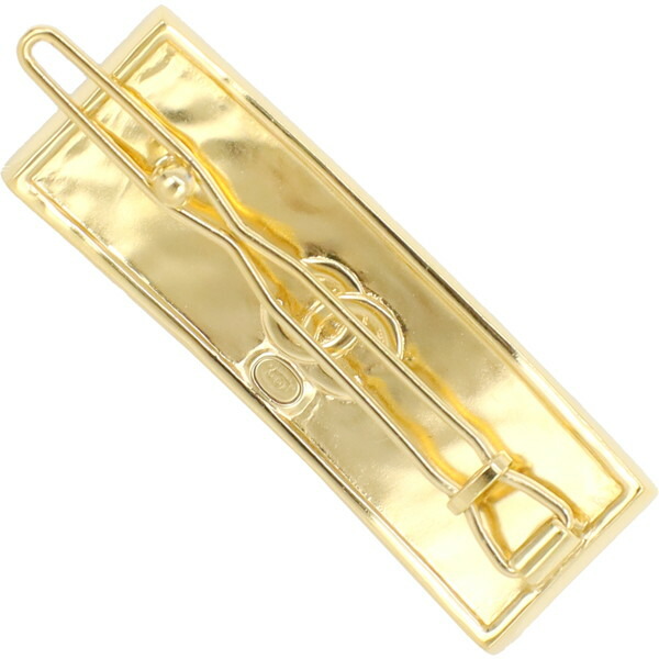 楽天市場】【10%OFF】 シャネル バレッタ CHANELロゴ GP レザー