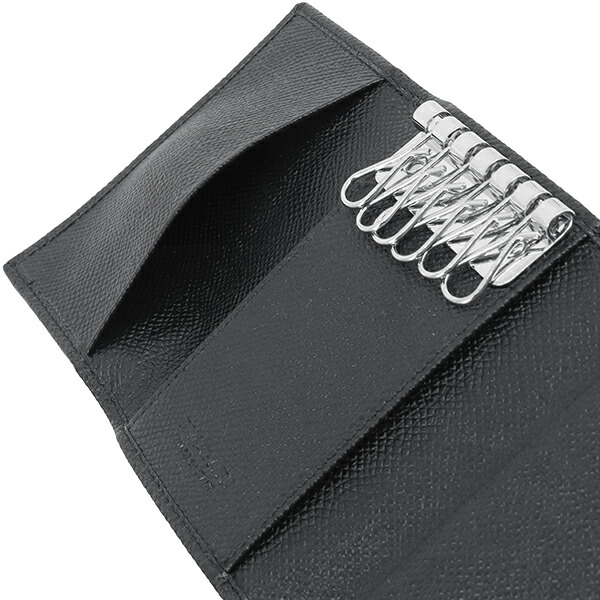 美品✨】BVLGARI 三つ折り6連キーケース ブルガリマン ブラック