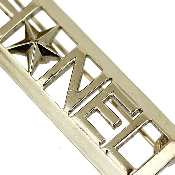 楽天市場】シャネル ブローチ CHANELロゴ シャンパンゴールド GP