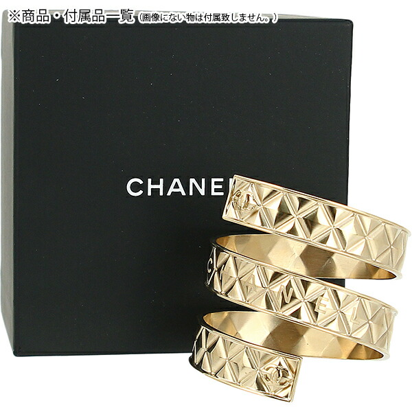 楽天市場】【美品】 シャネル バングル ココマーク ロゴ マトラッセ