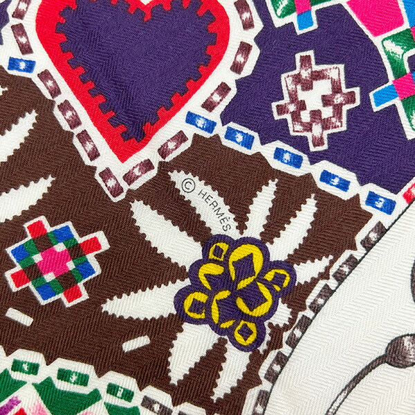 楽天市場】【超美品】 エルメス ショール カレ ジェアン 140