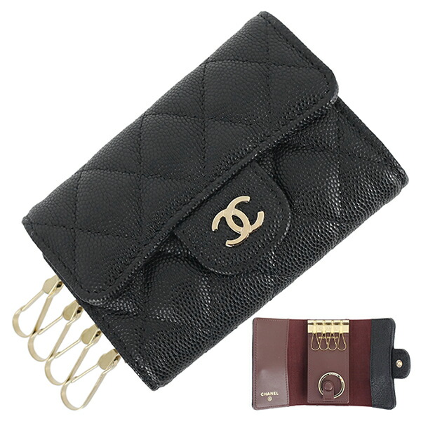 楽天市場】【未使用品】 シャネル キーケース 4連 キーリング付き