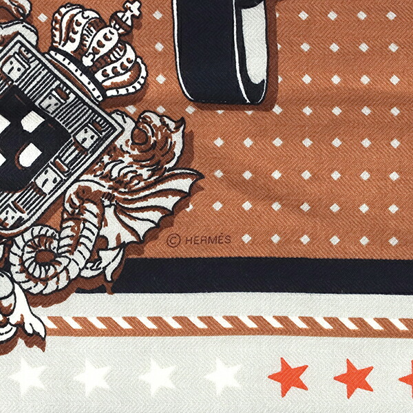 楽天市場】【未使用】 エルメス ショール カレ ジェアン 140 宮廷の