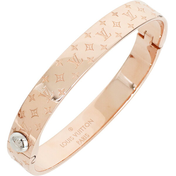 楽天市場】【美品】 ルイヴィトン ブレスレット カフ ナノグラム M