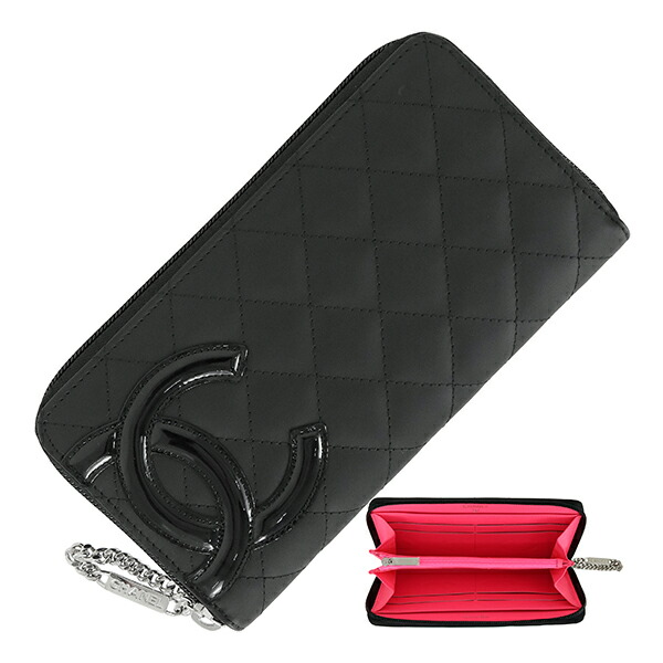 楽天市場】【10%OFF】 シャネル 長財布 カンボンライン カーフレザー