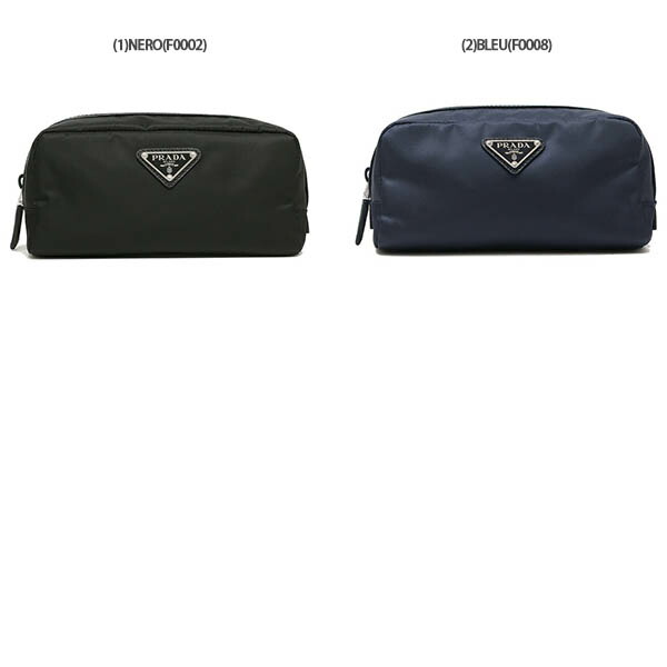PRADA RE-NYLON ブラックミニポーチ トライアングルロゴ 楽天市場
