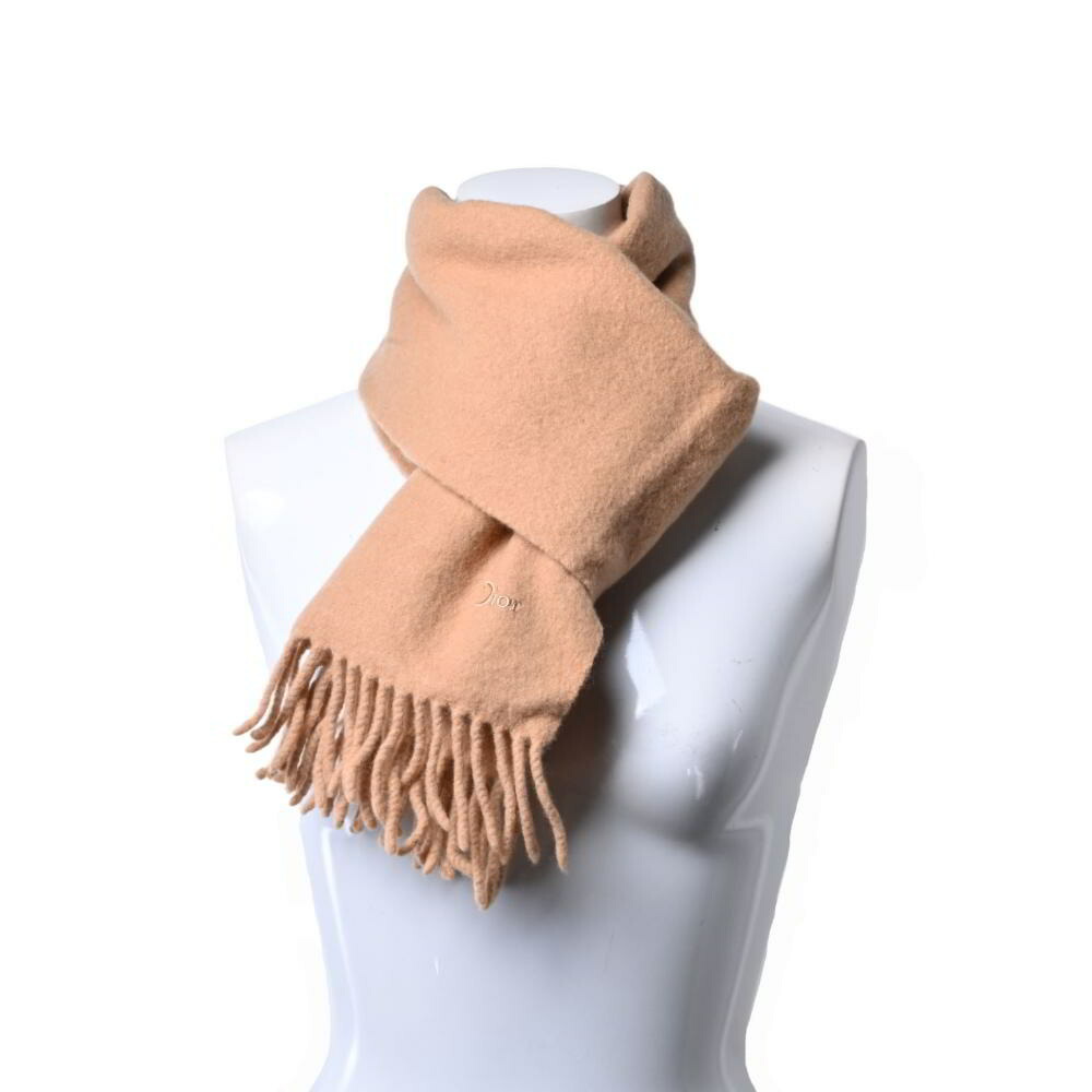 楽天市場】Christian Dior ウール ロゴ マフラー - ベージュ