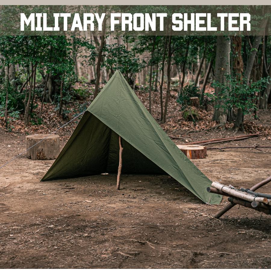 楽天市場】【CAMPLUS】ミリタリーフロントシェルター ソロテント ワン