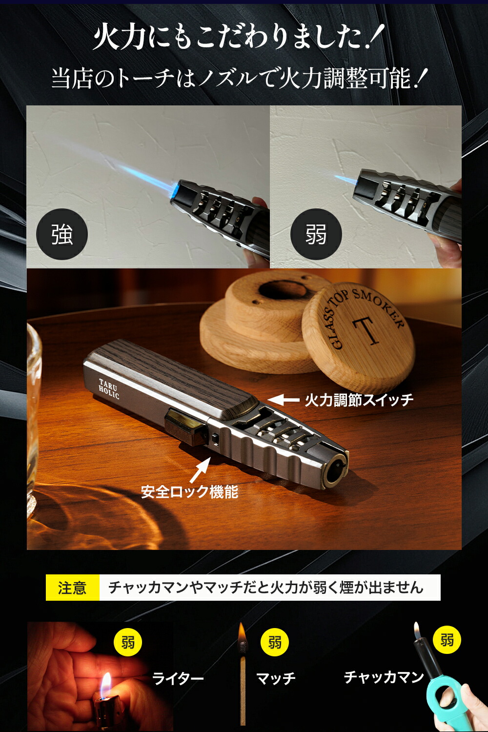 楽天市場】【即納】グラストップスモーカー【 TARU HOLIC 正規品