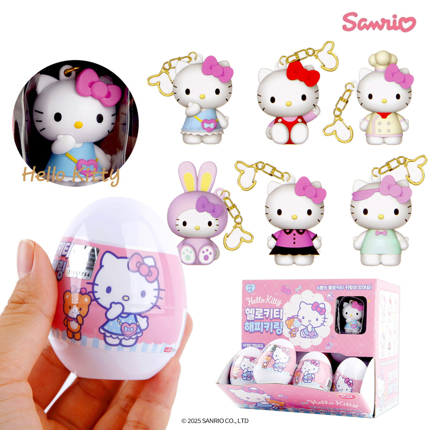 楽天市場】サンリオ ハローキティ ガチャガチャ ランダム キーリング