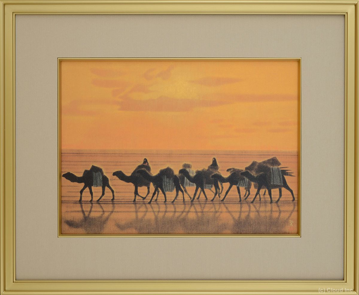 楽天市場】ヒロ・ヤマガタ ブローニュの森のベーカリー パリ 絵画 風景