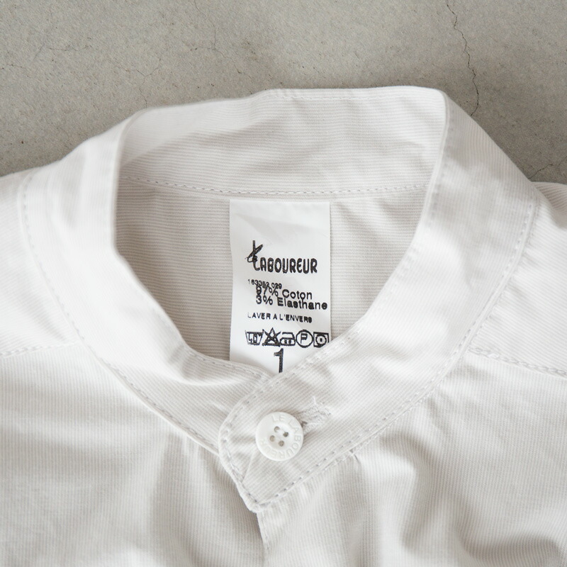 楽天市場】ル・ラブルール スタンドカラー ロングシャツ LE LABOUREUR