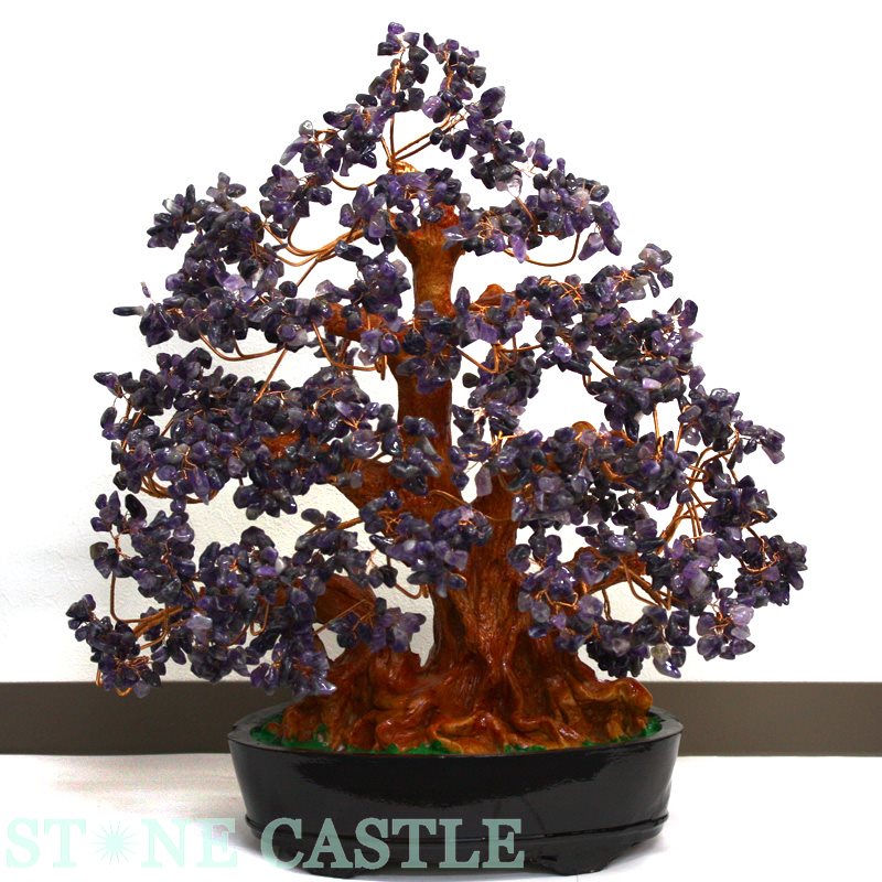 楽天市場】☆高品質☆【インテリア】天然石ツリー (鉢タイプ) 特大